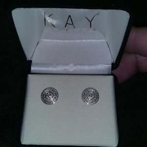 NIB Kay Jewelers Diamond Accent Earrings